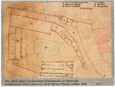MEC Stadthagen: Das Vorwerk des Stadthäger Schlosses: D - Zehntscheune Quelle: Baumamt Stadthagen
