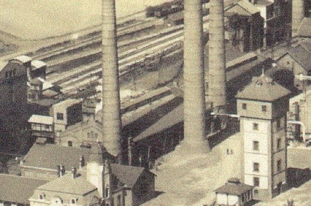 MEC Stadthagen: Georgschacht: Kesselhaus II und I 1930. Quelle: Stadtarchiv