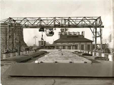 MEC Stadthagen: Georgschacht: Gasreinigungsanlage. Firmenfoto Krupp-Koppers, 1931. Quelle: Berg- und Stadtmuseum Obernkirchen
