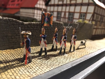 MEC Stadthagen: Füsiliere des Regiments Loßberg auf dem Weg zum Seetor. April 2017