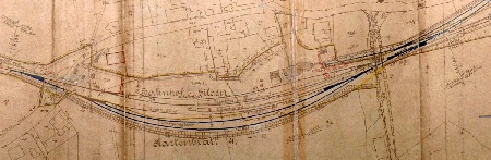 MEC Stadthagen: Streckenplan der RStE: Bahnhof Bad Eilsen, Erweiterung der Gleisanlagen. Erstellt 1899, danach fortgeschrieben.