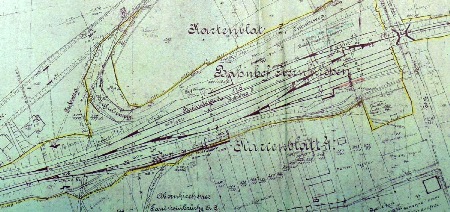 MEC Stadthagen: Streckenplan der RStE: Bahnhof Obernkirchen. Erstellt 1899, danach fortgeschrieben