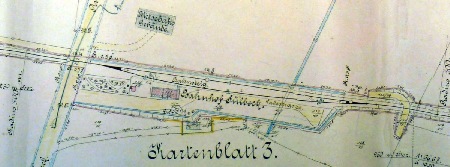MEC Stadthagen: Streckenplan der RStE: Bahnhof Sülbeck. Erstellt 1899, danach fortgeschrieben.
