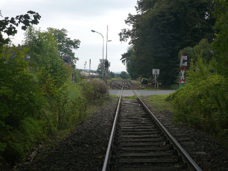 MEC Stadthagen: Steinbergen - Bahnhofseinfahrt im Jahr 2010