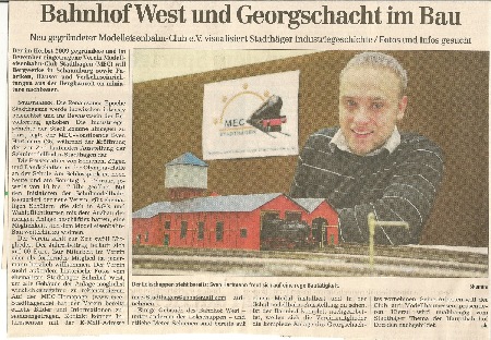 MEC Stadthagen: Schaumburger Nachrichten vom 6. Februar 2010