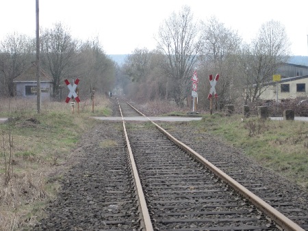 MEC Stadthagen:Bahnübergang "Am Georgschacht" im Jahr 2010